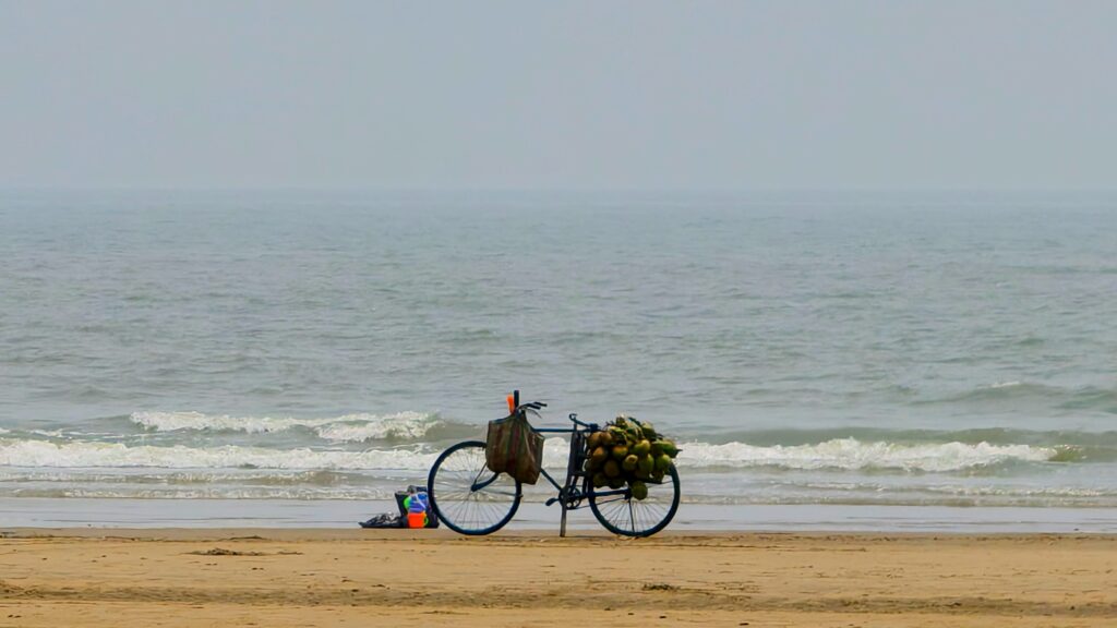 A Cycle at Mandarmani Beach