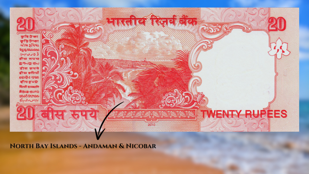 North Bay Islands on 20 Rupee Note