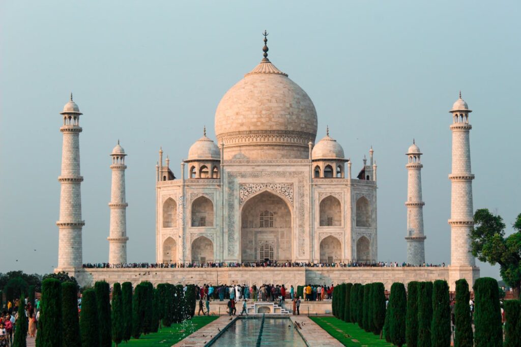 The Taj Mahal in Uttar Pradesh, Agra, India