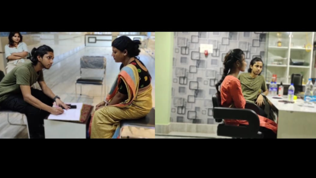 Rehearsal Shots (2) Rehearsal Shots (2) of Riya and her mother, Image of Filmmaking