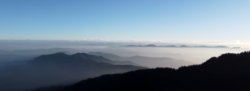 Morning Mist over the Shivalik Ranges of Himalayas Morning Mist over the Shivalik Ranges of Himalayas